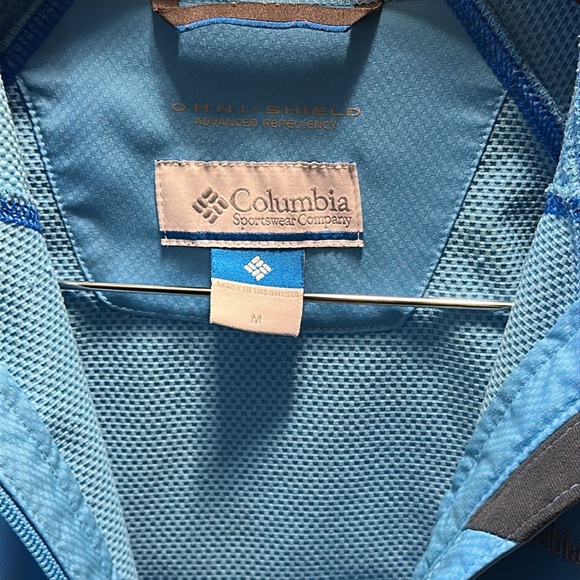 Columbia Light Blue Full-Zip Hooded Jacket size medium - Picture 4 of 14